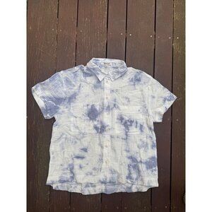Madewell Lightspun Beachside Shirt in Tie Dye Sz XXS MC807